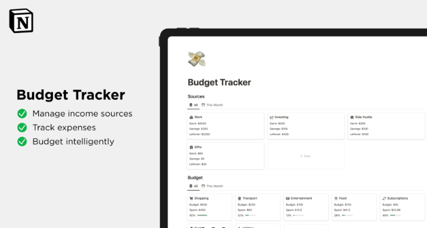 Notion Budget Tracker