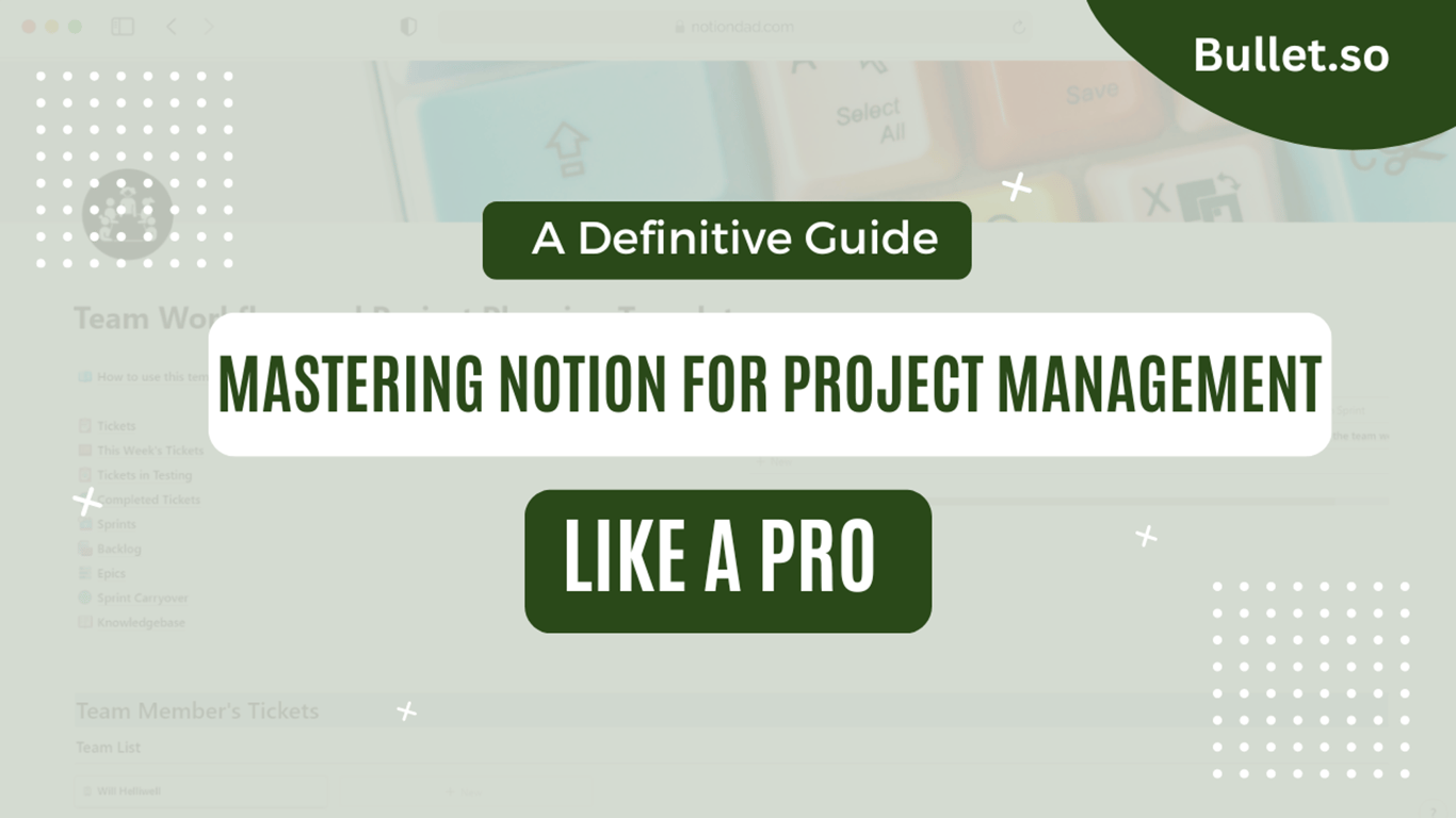 Mastering notion for project management