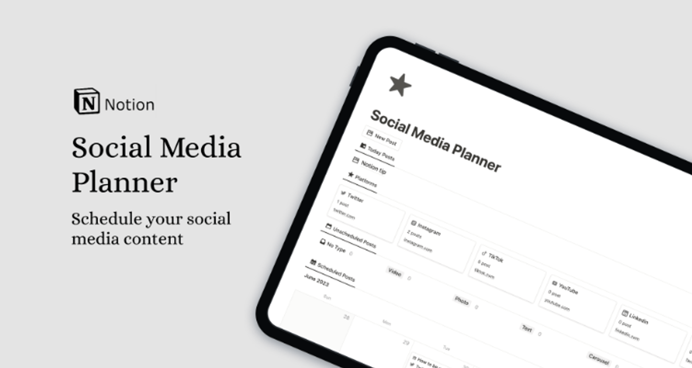 Notion Social Media Planner