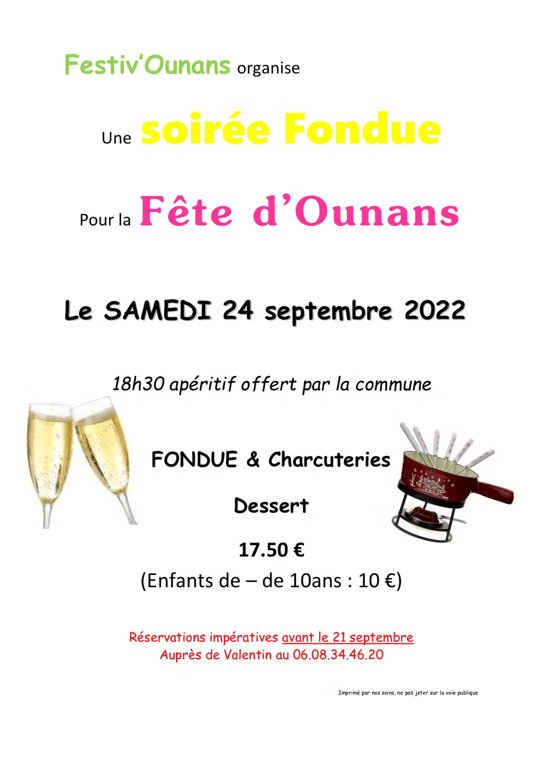 Fête d’Ounans 2022