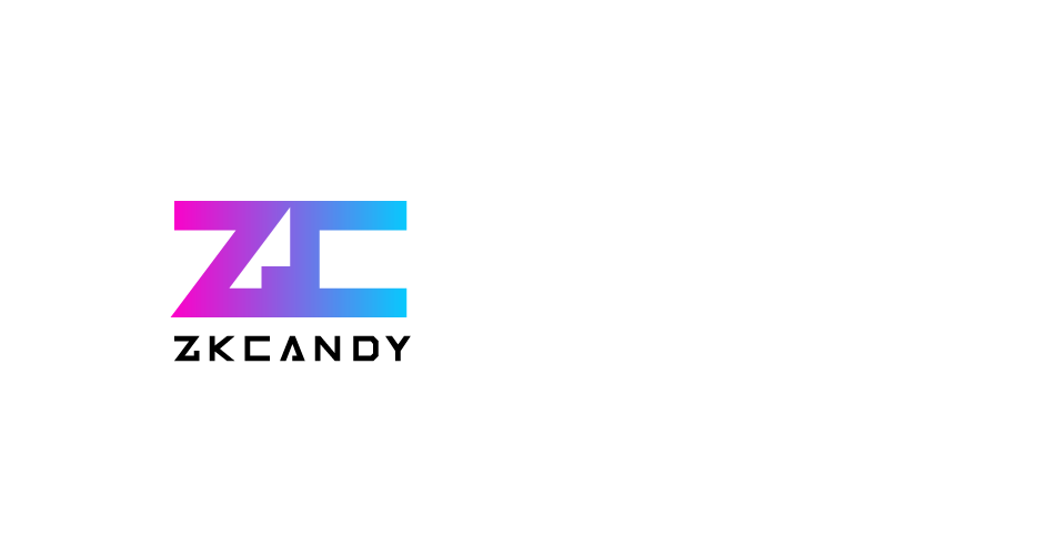 ZKcandy Logo Horizontal_Circle_white_Trans_white