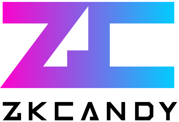 ZKcandy Logo Vertical_Black Wording