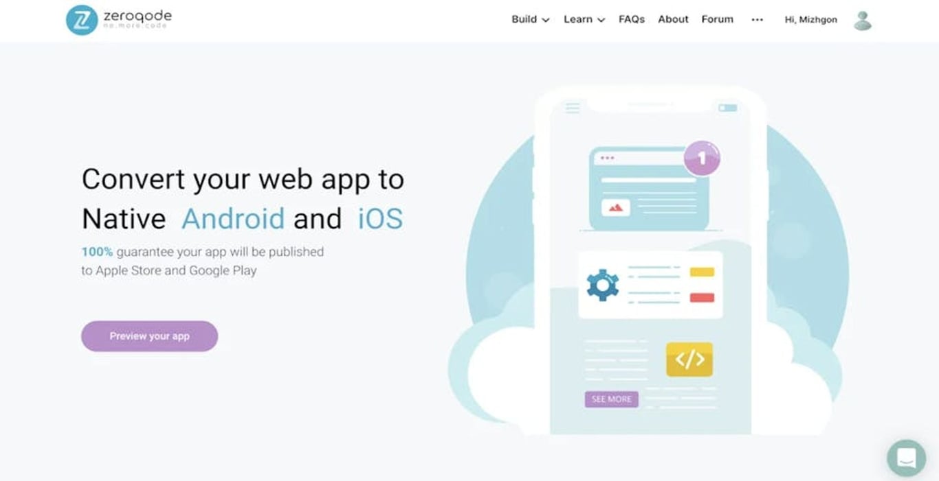 How to Convert a Website to a Native App And Other Zeroqode Updates
