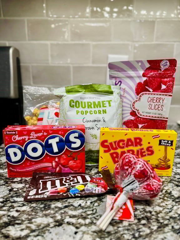 Love is All You Need Popcorn and Candy Care Package