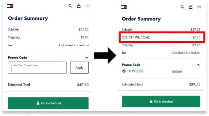 타미힐피거 할인코드 사용법