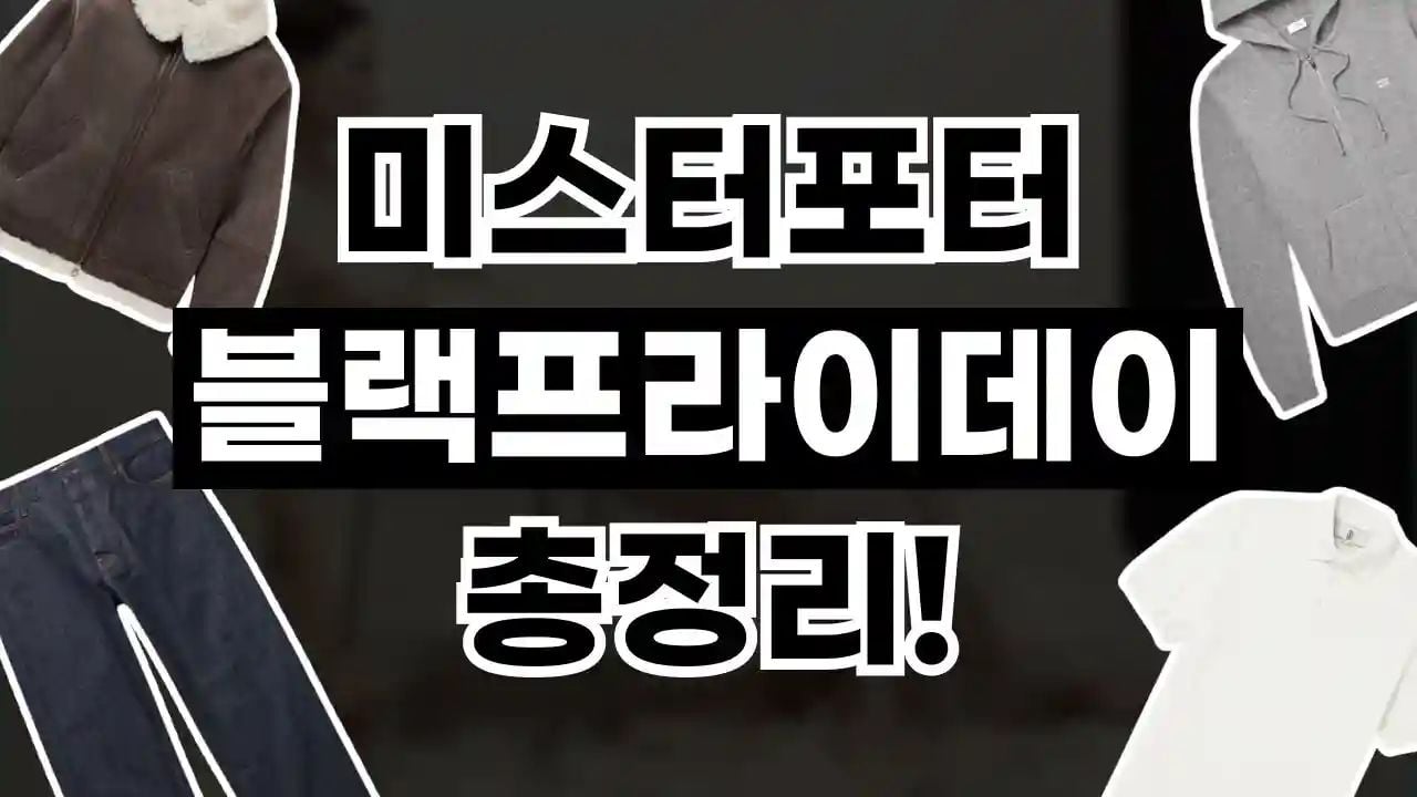 미스터포터 블랙프라이데이