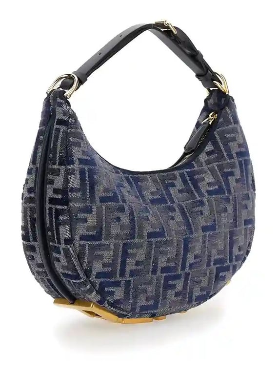 Fendi Graphy Shoulder Bags Blue