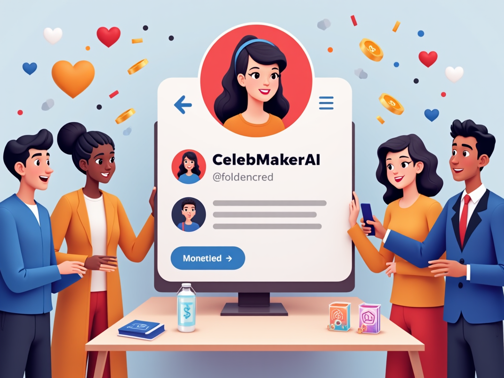 Success story with an AI influencer achieving high engagement and monetization through CelebMakerAI.