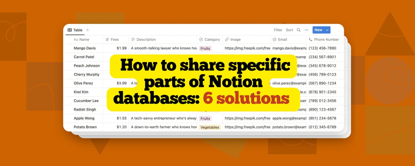 How to Share Only Specific Parts of Your Notion Databases: 6 Effective Solutions