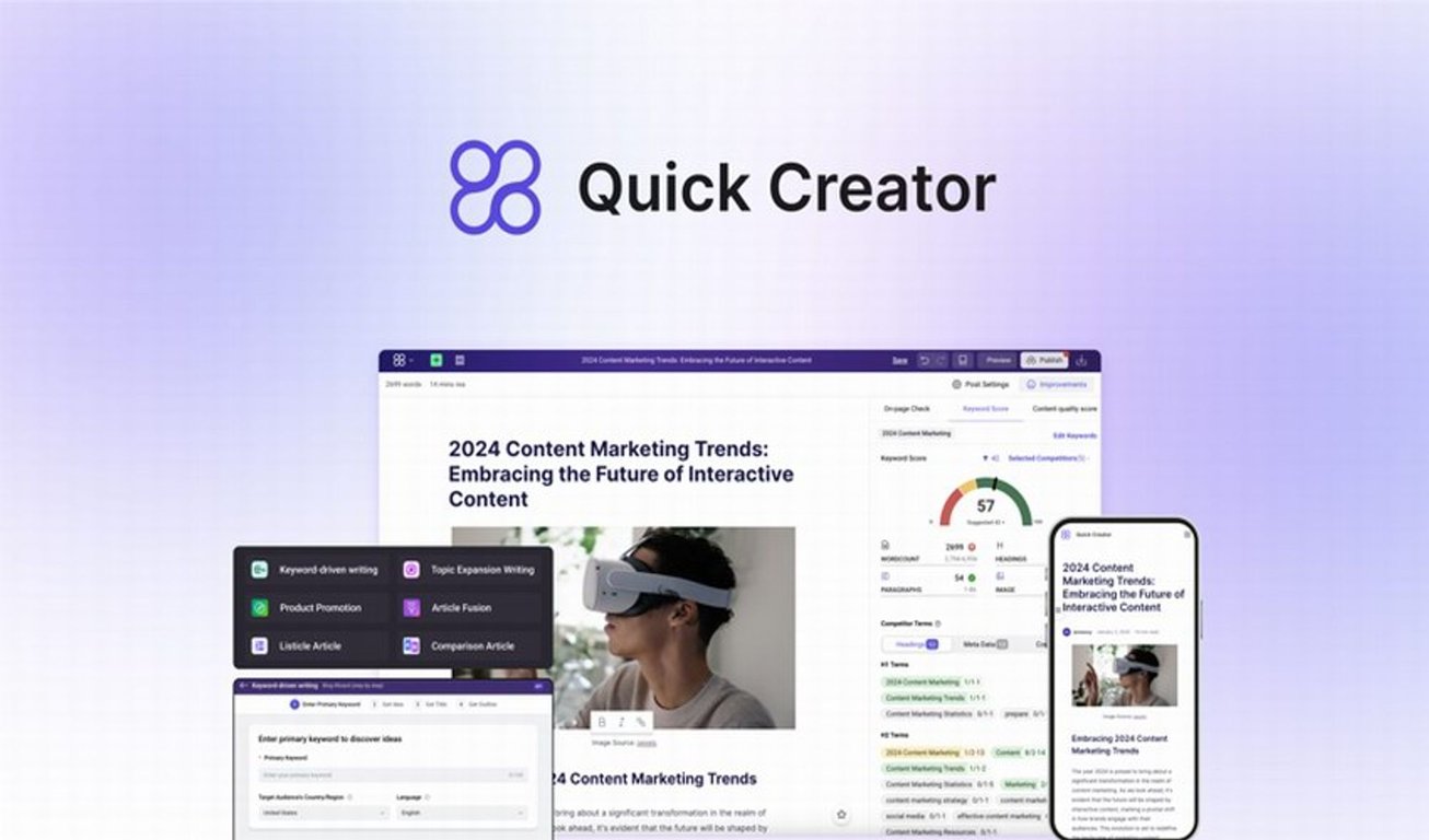 Quick Creator Lifetime Deal