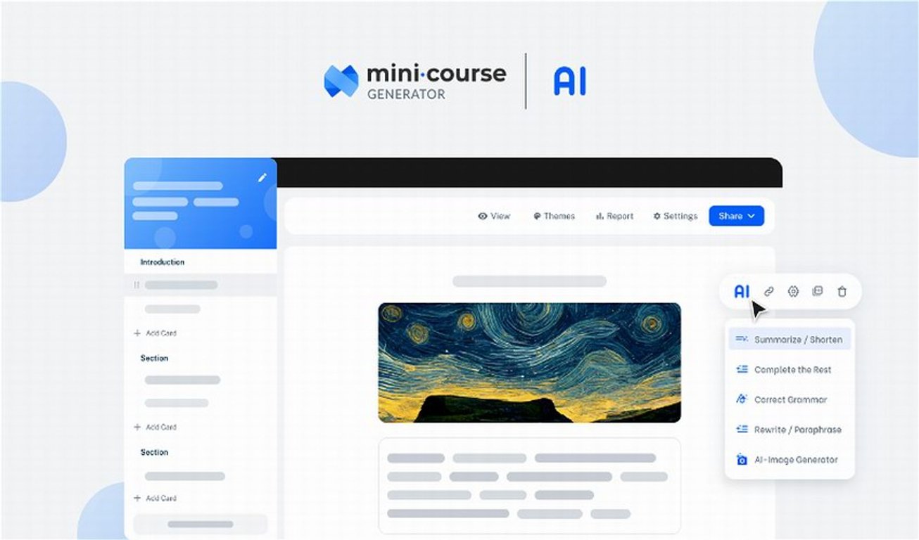 Mini Course Generator Lifetime Deal