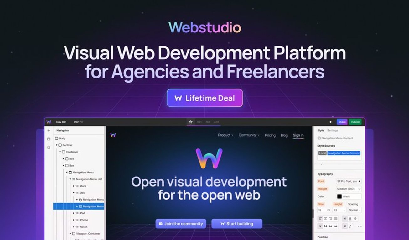Webstudio Lifetime Deal