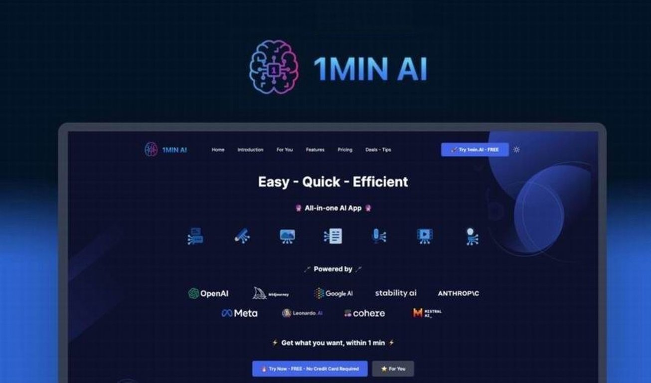 1min.AI Lifetime Deal