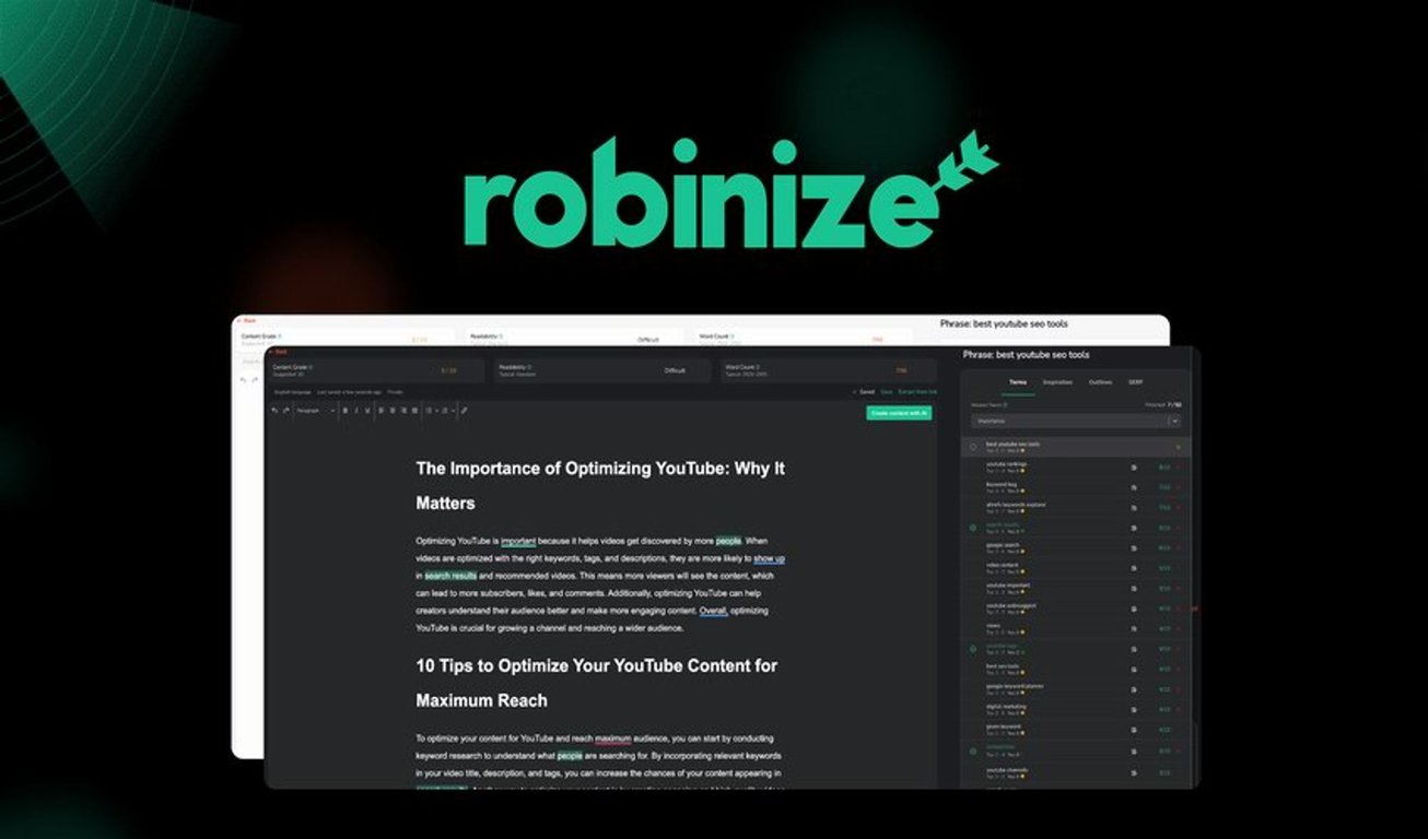 Robinize Lifetime Deal