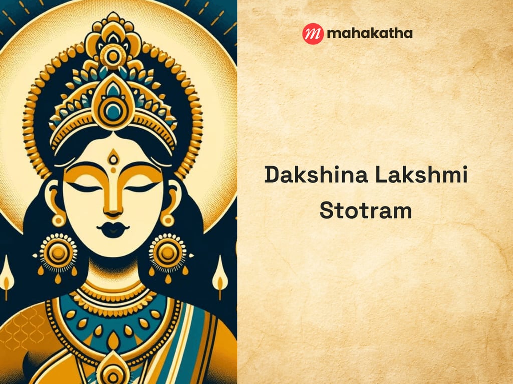 Dakshina Lakshmi Stotram