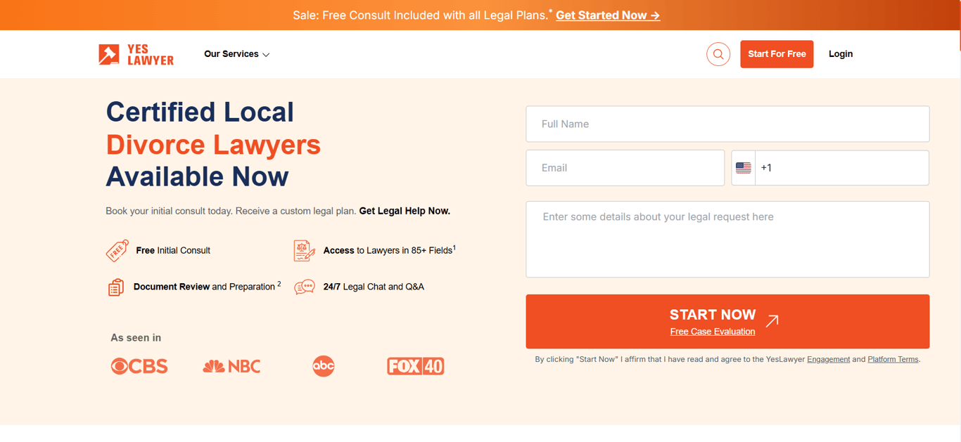 YesLawyer.com - Legal services