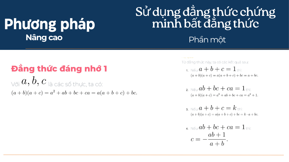 Sử Dụng Đẳng Thức Để Chứng Minh Bất Đẳng Thức (Phần 1) | Toán Cô Diễm | Lớp Toán Cô Diễm 169 Nguyễn Văn Cừ