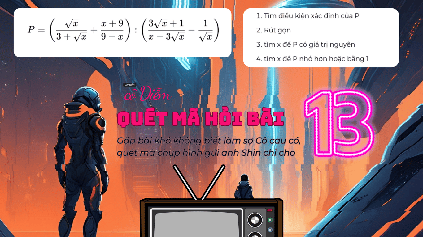 AITA? Số 13: Tìm x để biểu thức chứa căn ở mẫu có giá trị nguyên
