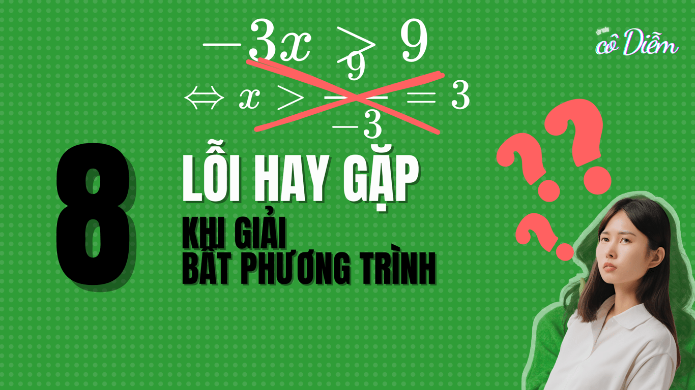 8 Lỗi Sai Thường Gặp Khi Làm Bài Toán Bất Đẳng Thức/Bất Phương Trình (Có Ví Dụ) kèm bài tập tự luyện Toán Lớp 9 | Chương 2