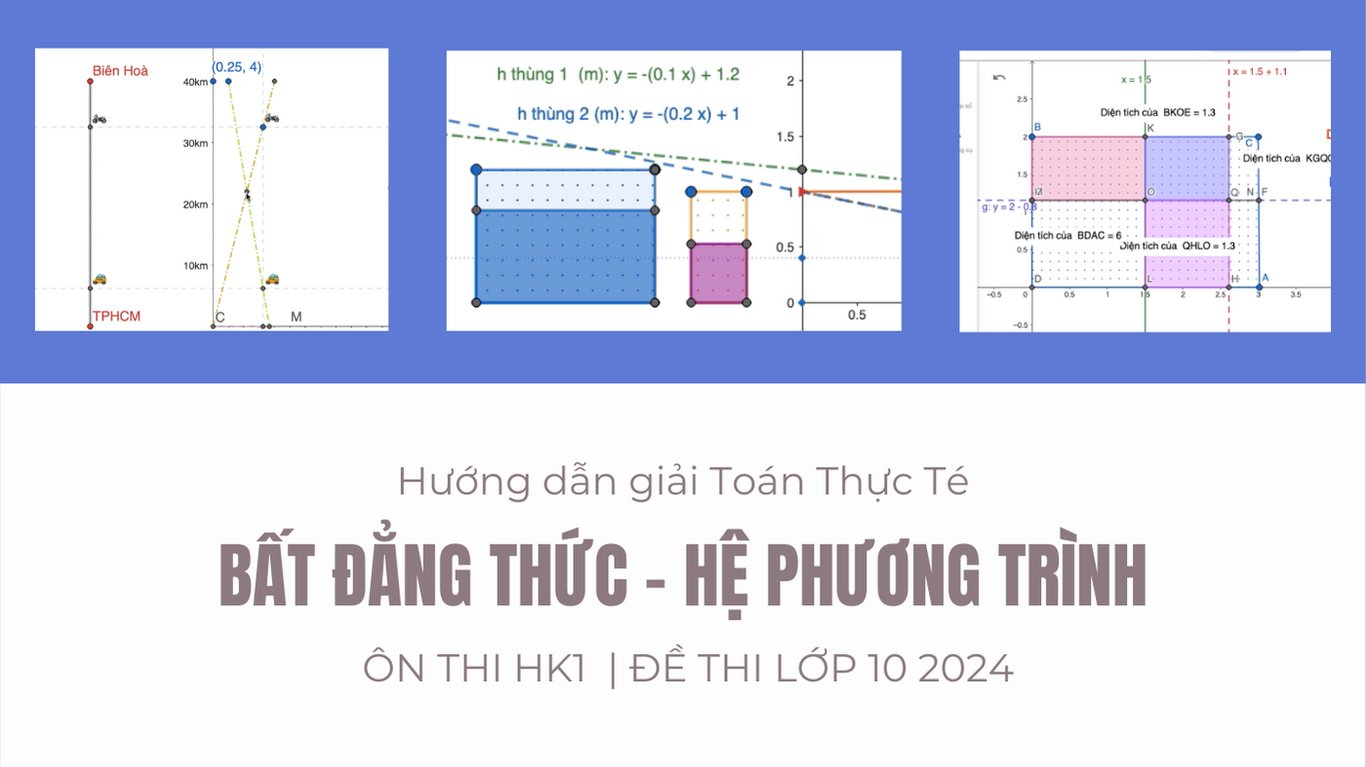 Hướng dẫn giải các Bài Toán Thực Tế lập hệ phương trình trong Đề 2024 Thi Tuyển sinh lớp 10 | Ôn Thi Học Kỳ 1 Toán Lớp 9 | Toán Cô Diễm