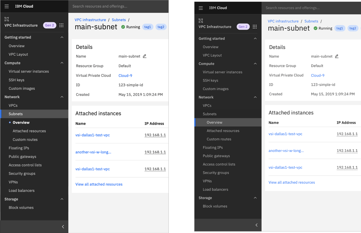 Odd explorations that combined the sub-nav menu with the full navigation menu.