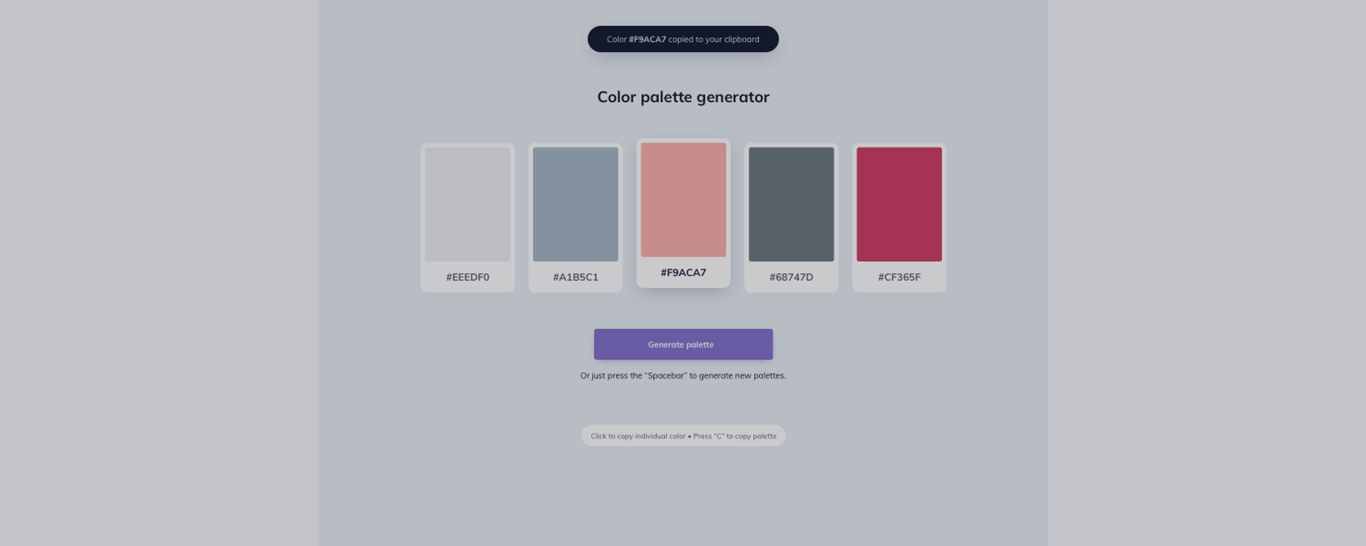 PROY96: Color Palette Generator