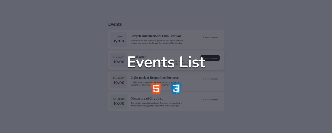 PROY64: Events List