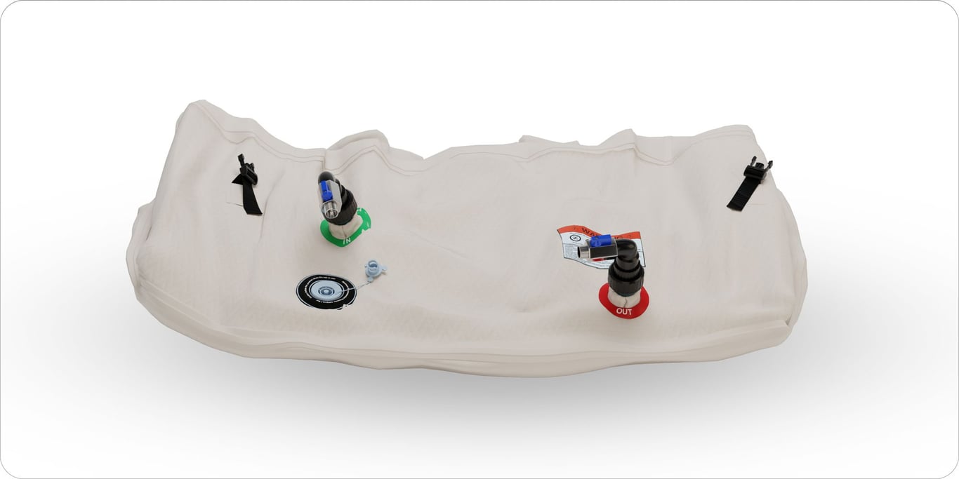Attach valve fittings and tighten by hand