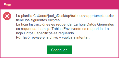 Nota: Las hojas que le falte a la planillas turbocev-app-template, lo mencionará.