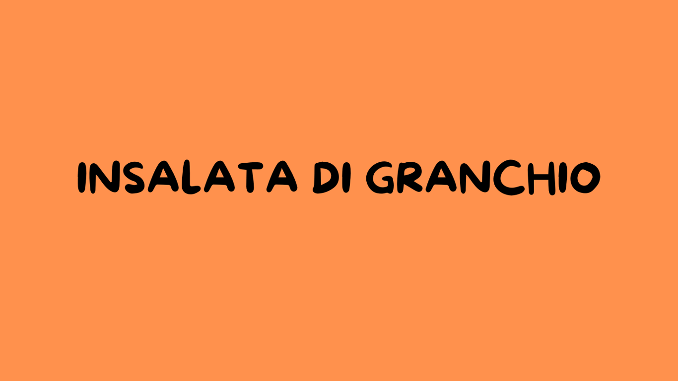Insalata di Granchio 12€ 