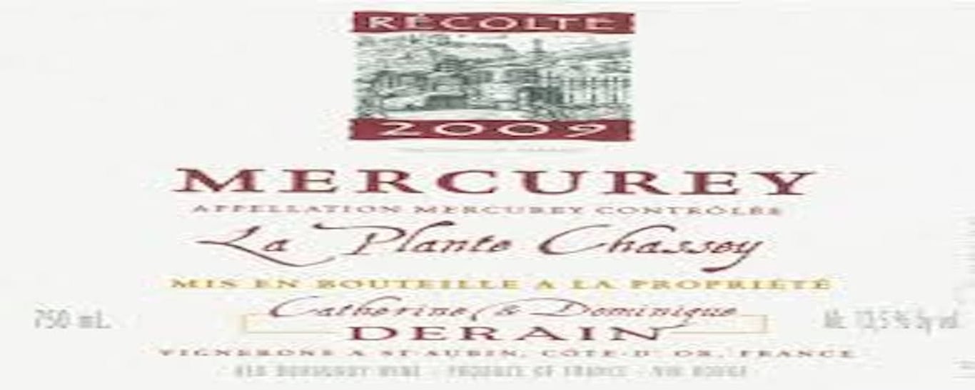 Mercurey Rouge La Plante Chassey 