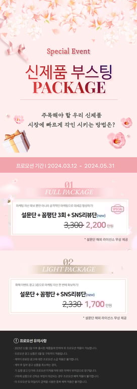 [2025] 신제품 부스팅 패키지 OPEN 🌷