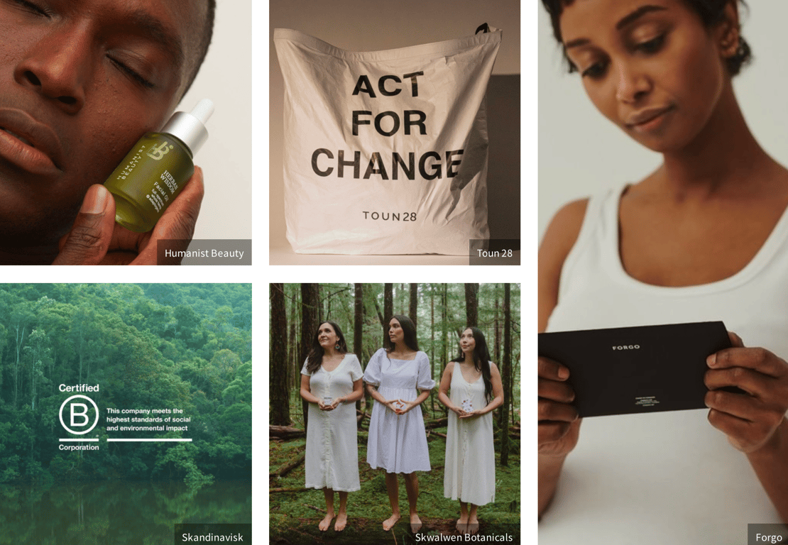 출처: WGSN 리포트 <2024 뷰티 페르소나> 및 우측 하단 브랜드