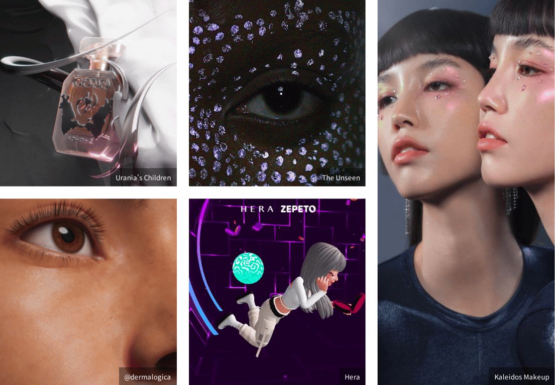 출처: WGSN 리포트 <2024 뷰티 페르소나> 및 우측 하단 브랜드