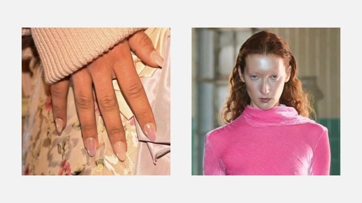 출처: 2023년 LoveShackFancy NYFW A/W(왼), 2023년 Fashion East LFW A/W(오)