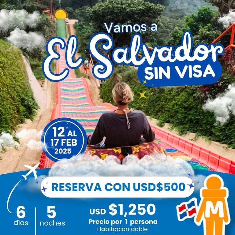 El Salvador SIN VISA  - 6 Días y 5 Noches_