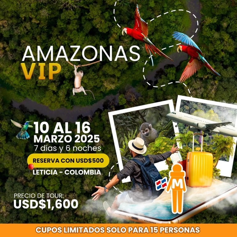 Colombia SIN VISA - Amazonas - 7 Días y 6 Noches_ 