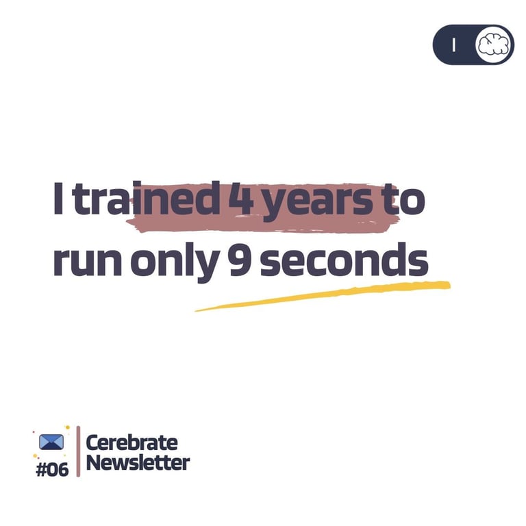 I trained 4 years to run only 9 seconds..