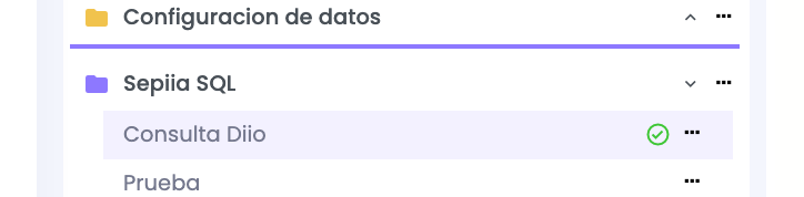 Ícono check que indica que se ha guardado y publicado.