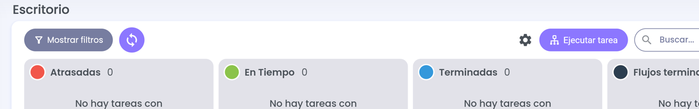 Pantalla Escritorio.