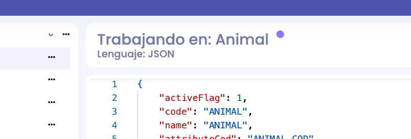 Punto morado que indica que el archivo ha sido modificado.