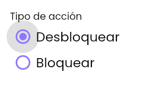 Campo tipo Radio button