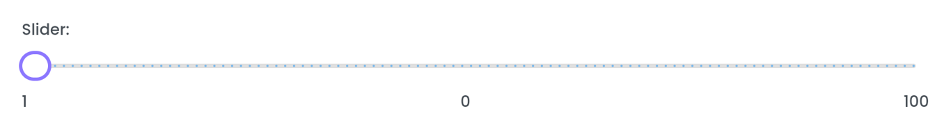 Slider simple en el formulario