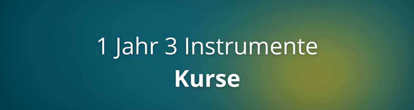 1 Jahr 3 Instrumente Kurse
