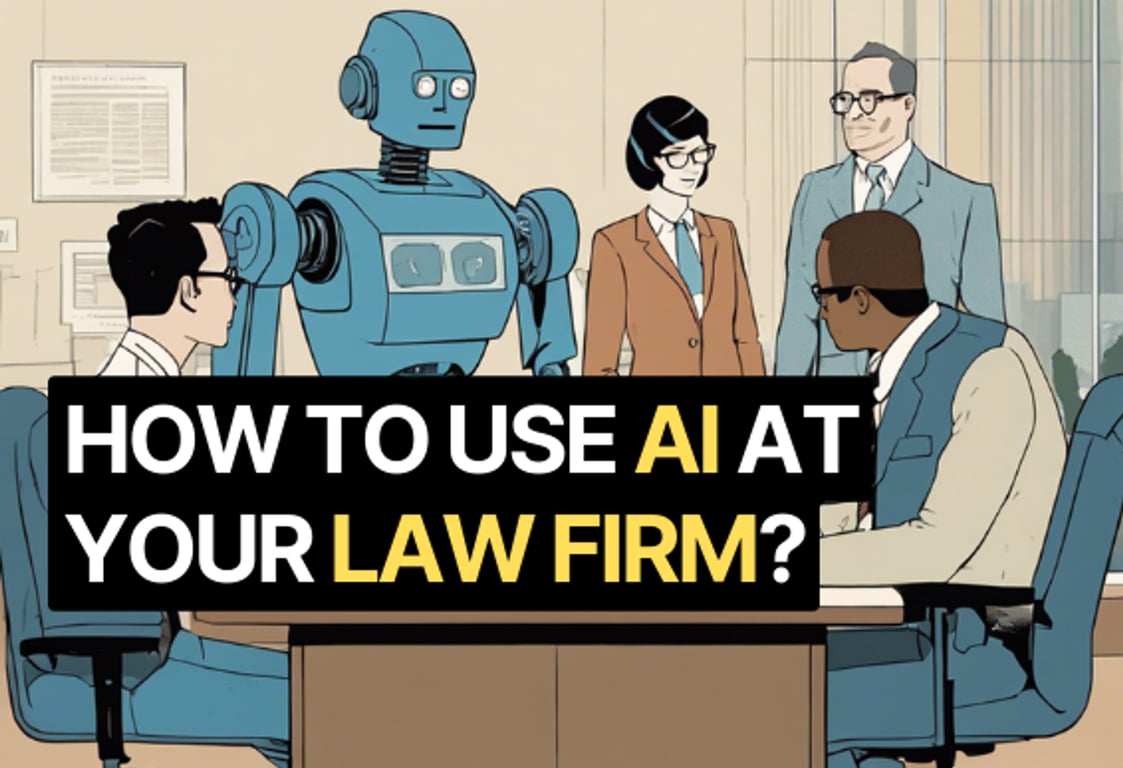 How to use AI at your Law firm?
