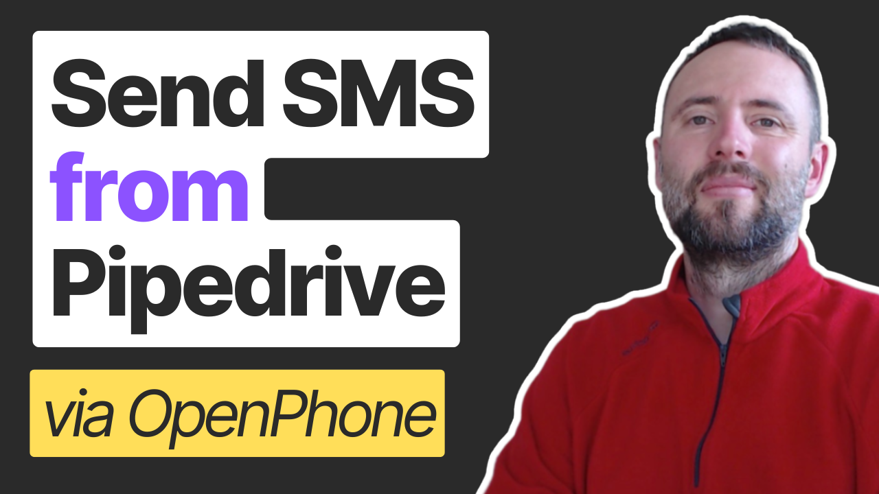How to Send SMS from Pipedrive Using OpenPhone and Zapier