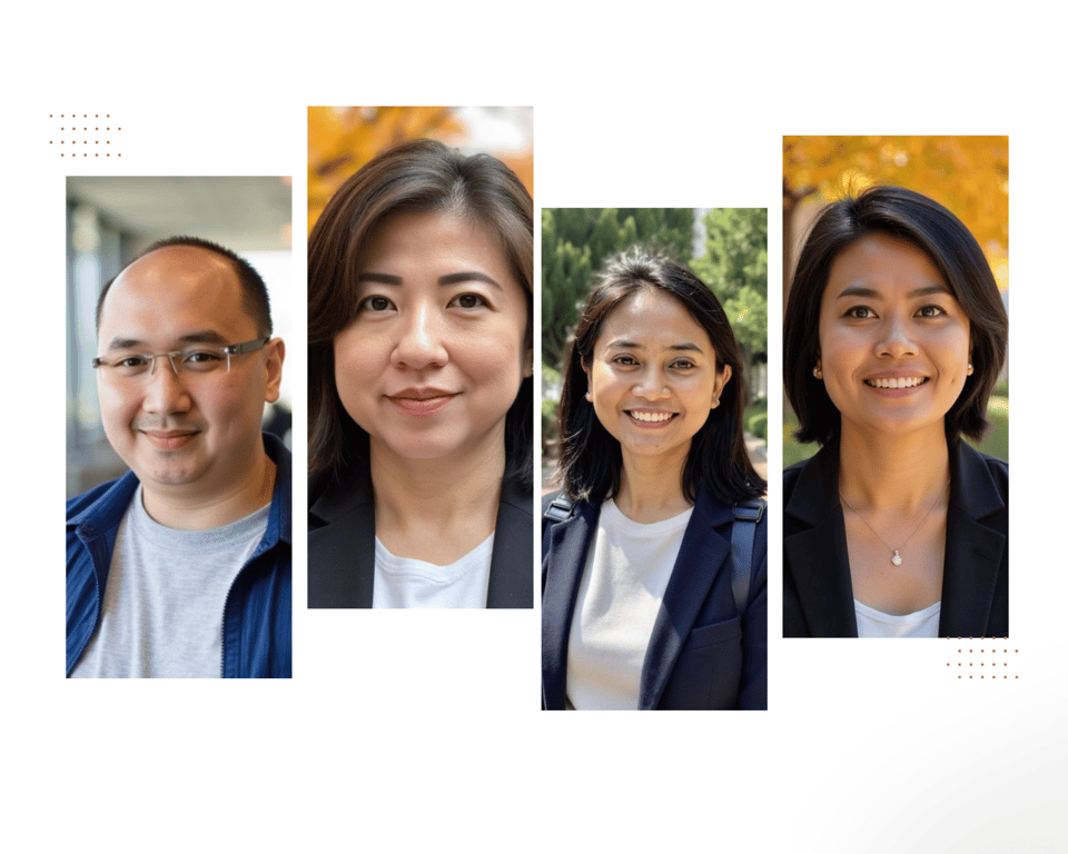 Kuis Alkitab Co-founders: Jerry, Trisya, Rini, Novita.