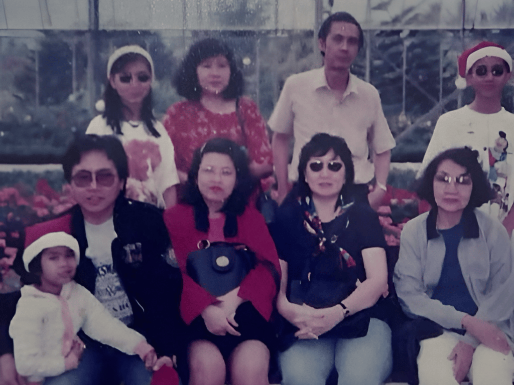 3 Generations won by Christ. My grandma (bottom most right), my mother (next to my grandma), me (above grandma) and my sister (top most left). 