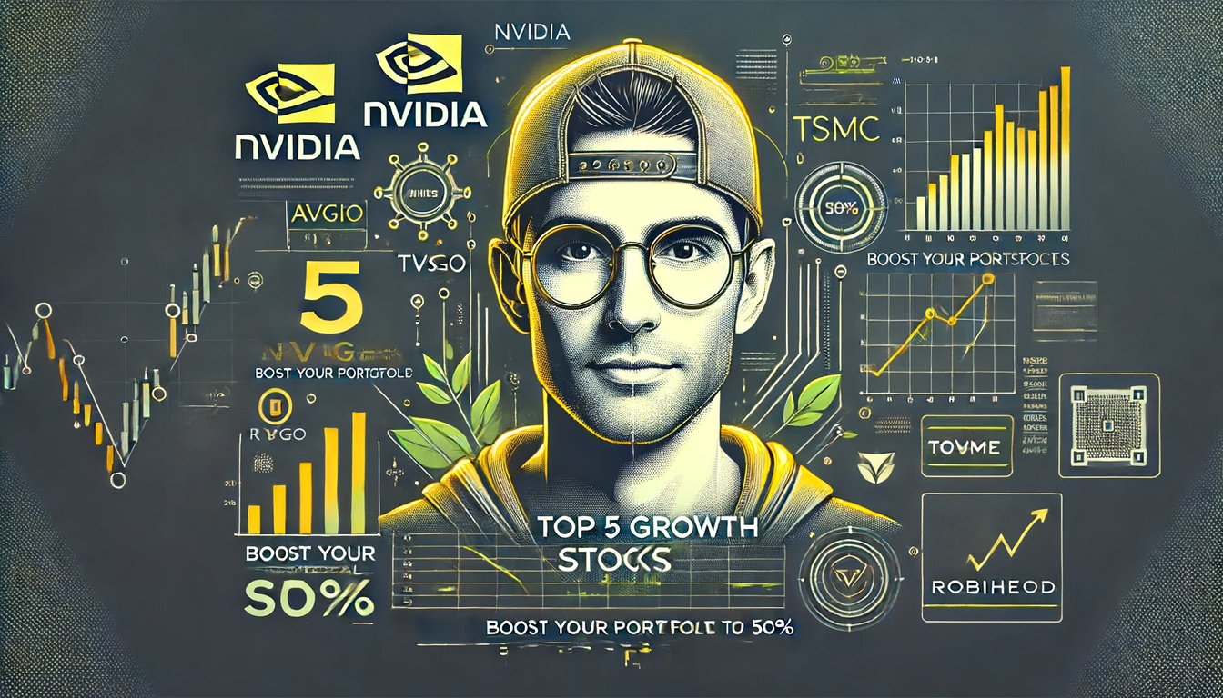 My Top 5 Growth Stocks for 2024: Achieving 50% Portfolio Growth Year-to-Date
