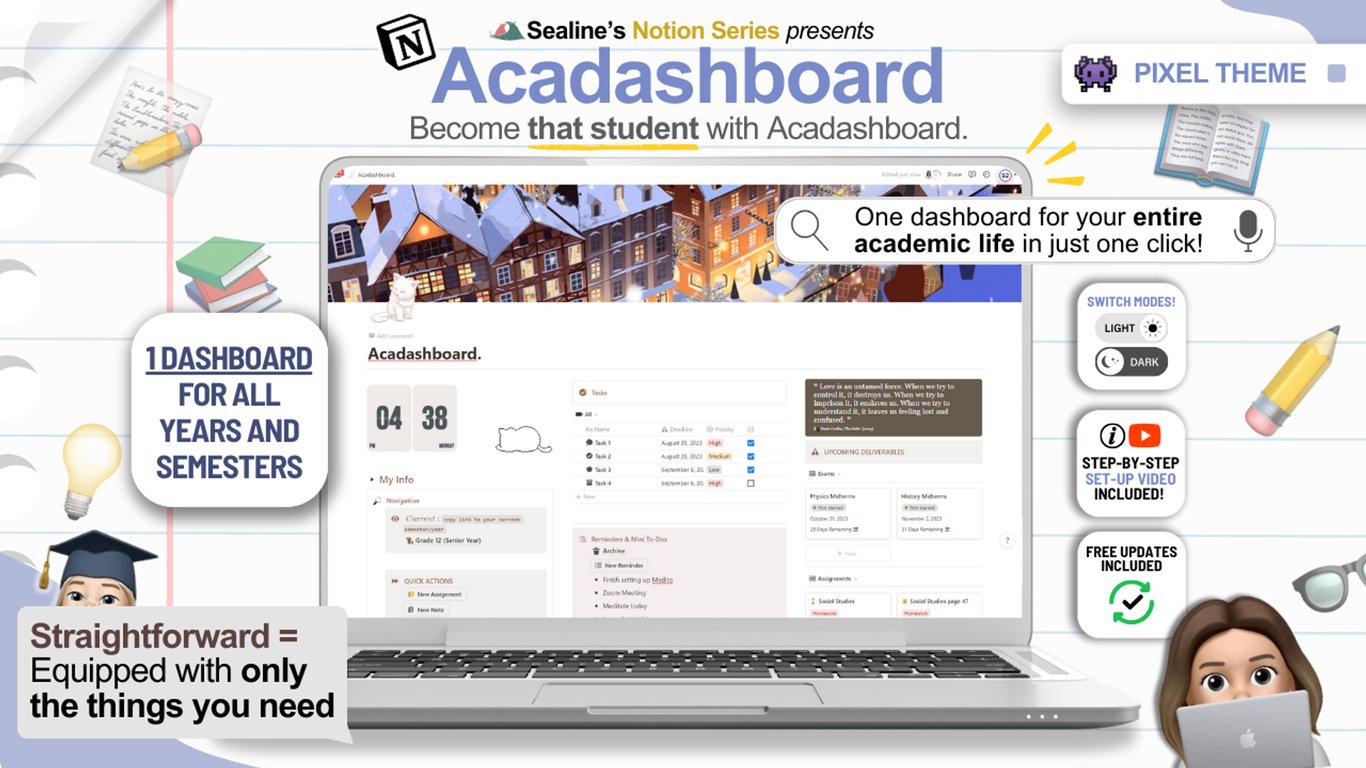 Acadashboard 2024: Notion Student OS